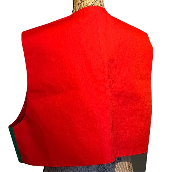 Handmade Unique Christmas Vest with Angel Appliqués - Picture 3 of 15